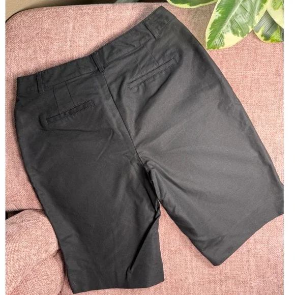 White House Black Market Bermuda Shorts Black Career Casual - Picture 2 of 11